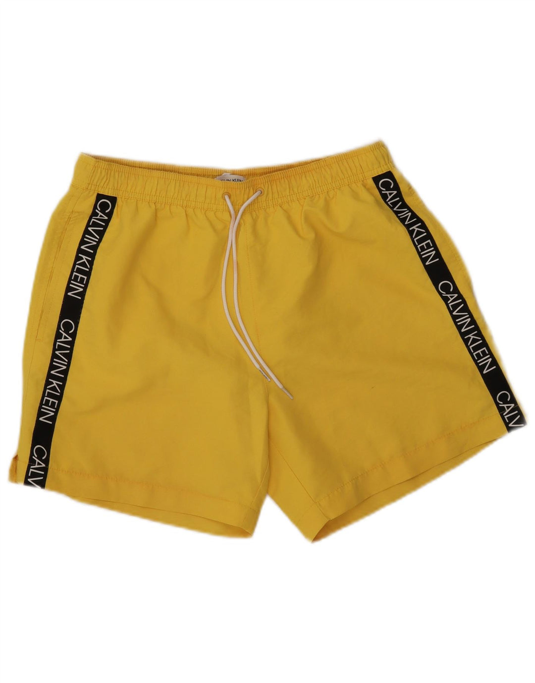 CALVIN KLEIN Short de Bain Graphique Homme Jaune Moyen Colourblock