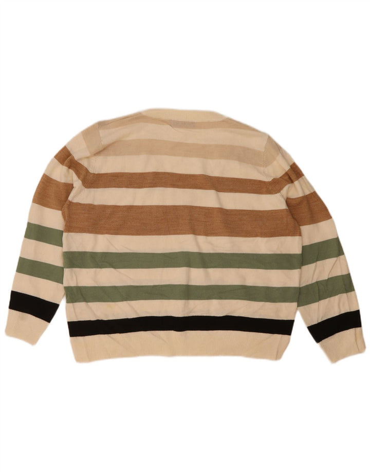 Marks & Spencer Pull col V pour femme UK 16 Large Multicolore