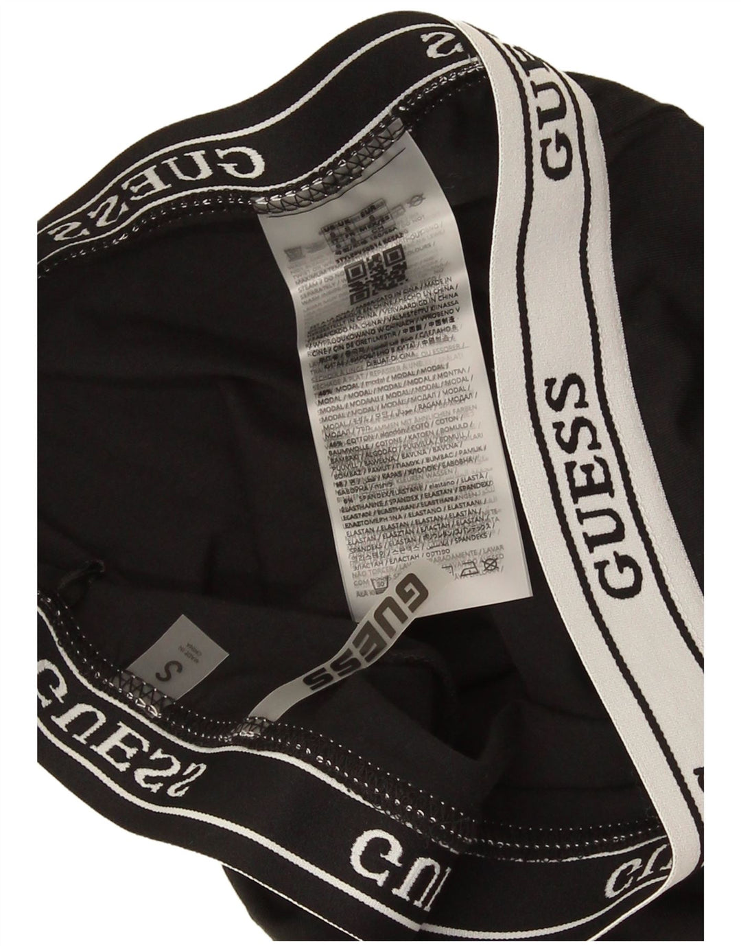 Guess Legging Capri Femme UK 10 Petit Modal Noir