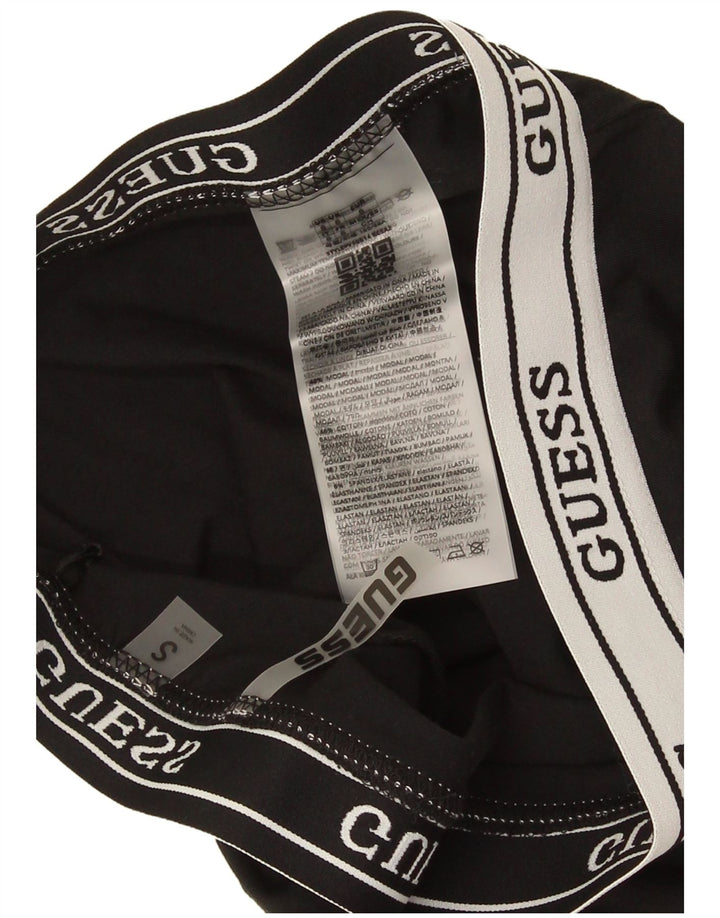Guess Legging Capri Femme UK 10 Petit Modal Noir