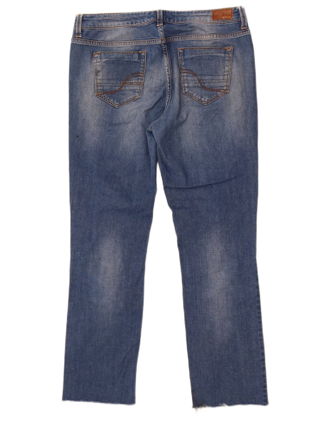 Fat Face Jean droit vieilli femme W30 L28 coton bleu