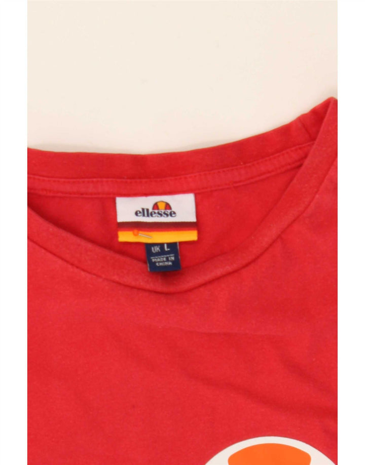 Ellesse T-Shirt Graphique Homme Grand Rouge