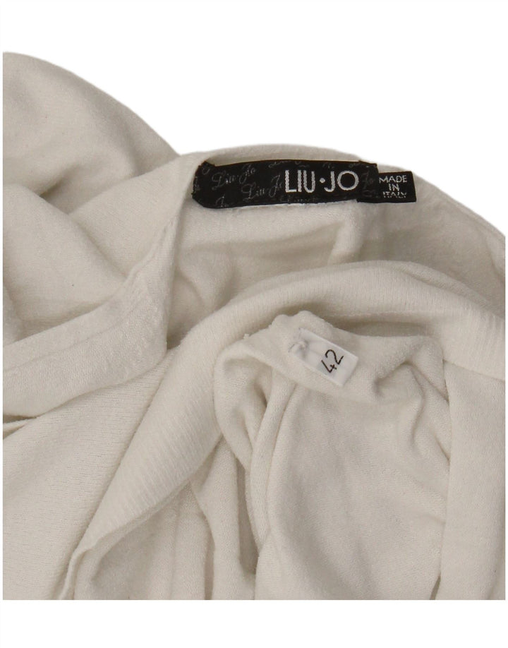 Liu Jo Femme Top Manches Longues IT 42 Medium Blanc