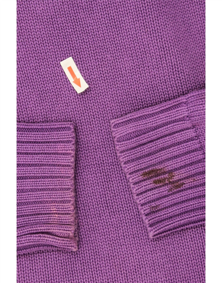 Zara Pull col V pour homme Violet Taille L
