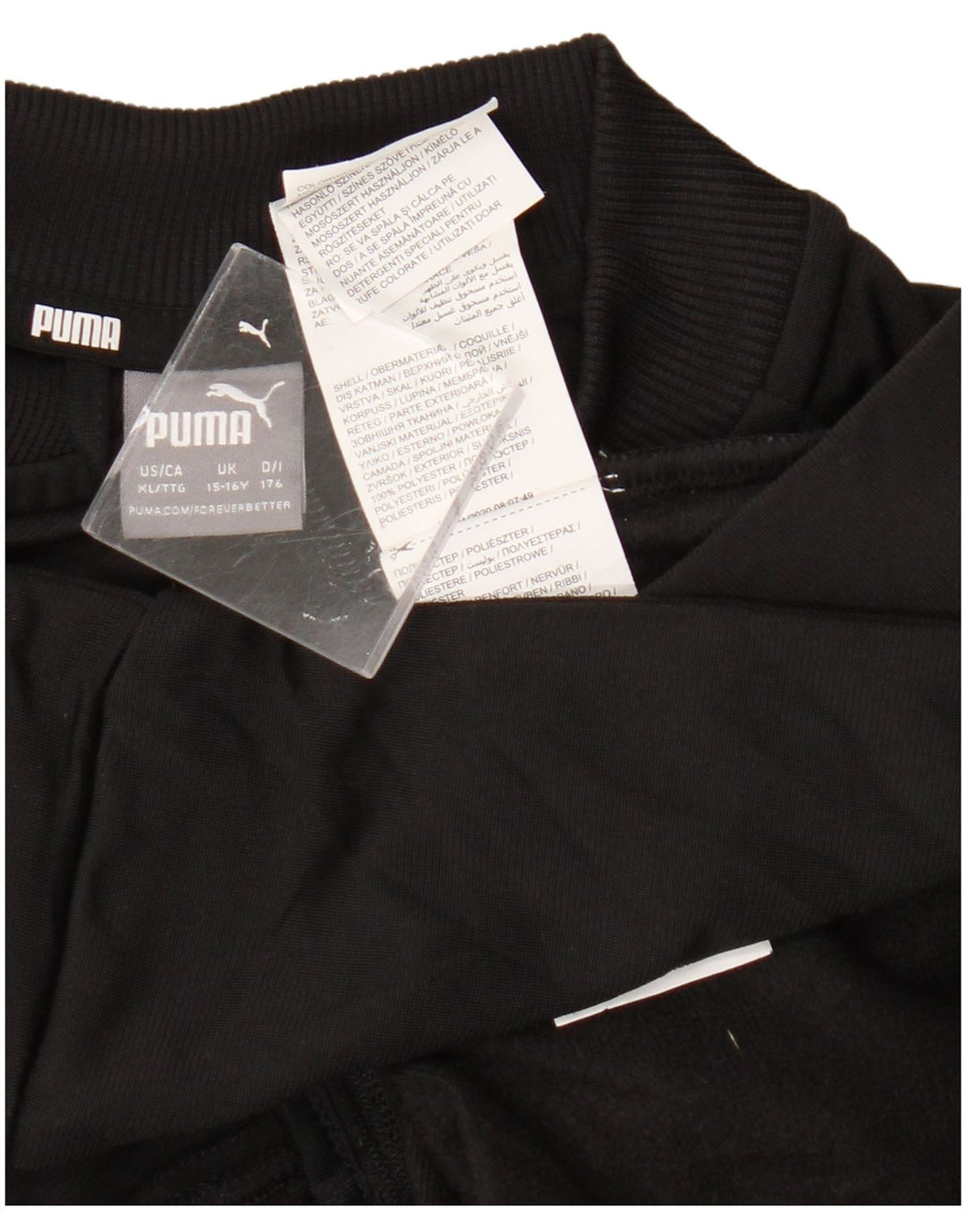 Puma Veste de Survêtement Fille 15-16 ans Noir Colorblock Polyester