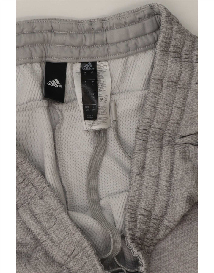 Adidas Pantalon de survêtement pour homme Large Gris Polyester