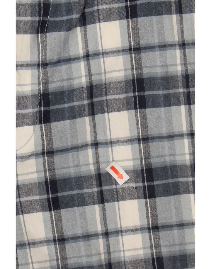 DOCKERS Mens Chino Shorts W32 Medium  Blue Check Cotton Vintage Dockers and Second-Hand Dockers from Messina Hembry 