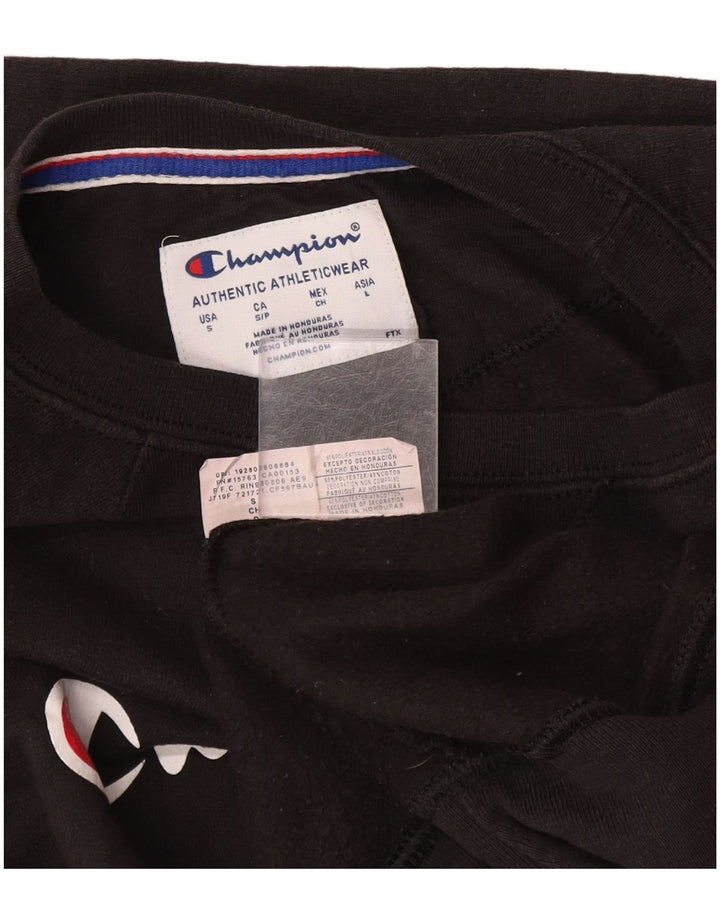 Champion Sweat-shirt graphique pour homme Petit noir Polyester