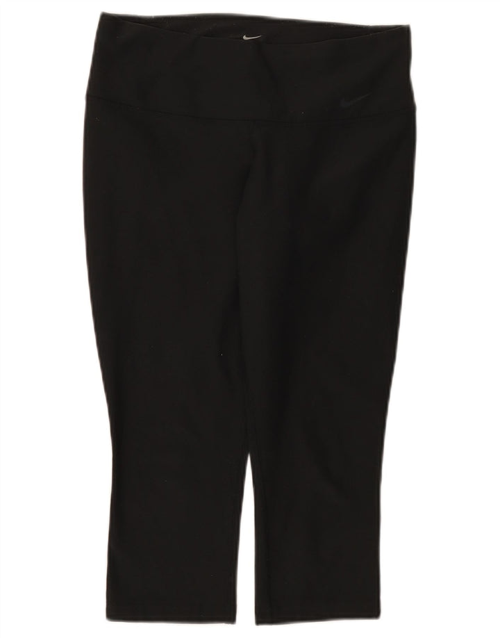 Nike Legging Capri Dri Fit pour femme UK 8 Small Noir Polyester