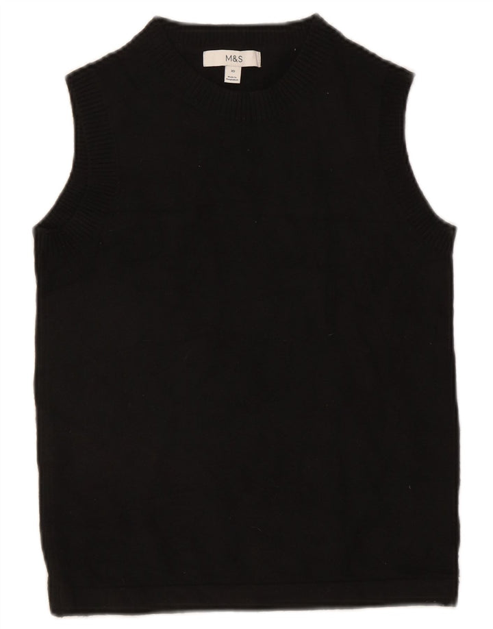 Marks & Spencer Débardeur Femme UK 6 XS Noir Polyester