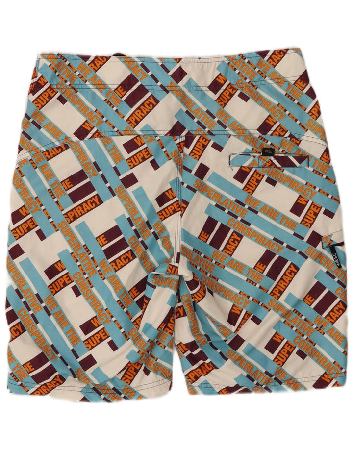 WESC Short de Bain Graphique Homme Petit Carreau Multicolore Polyester