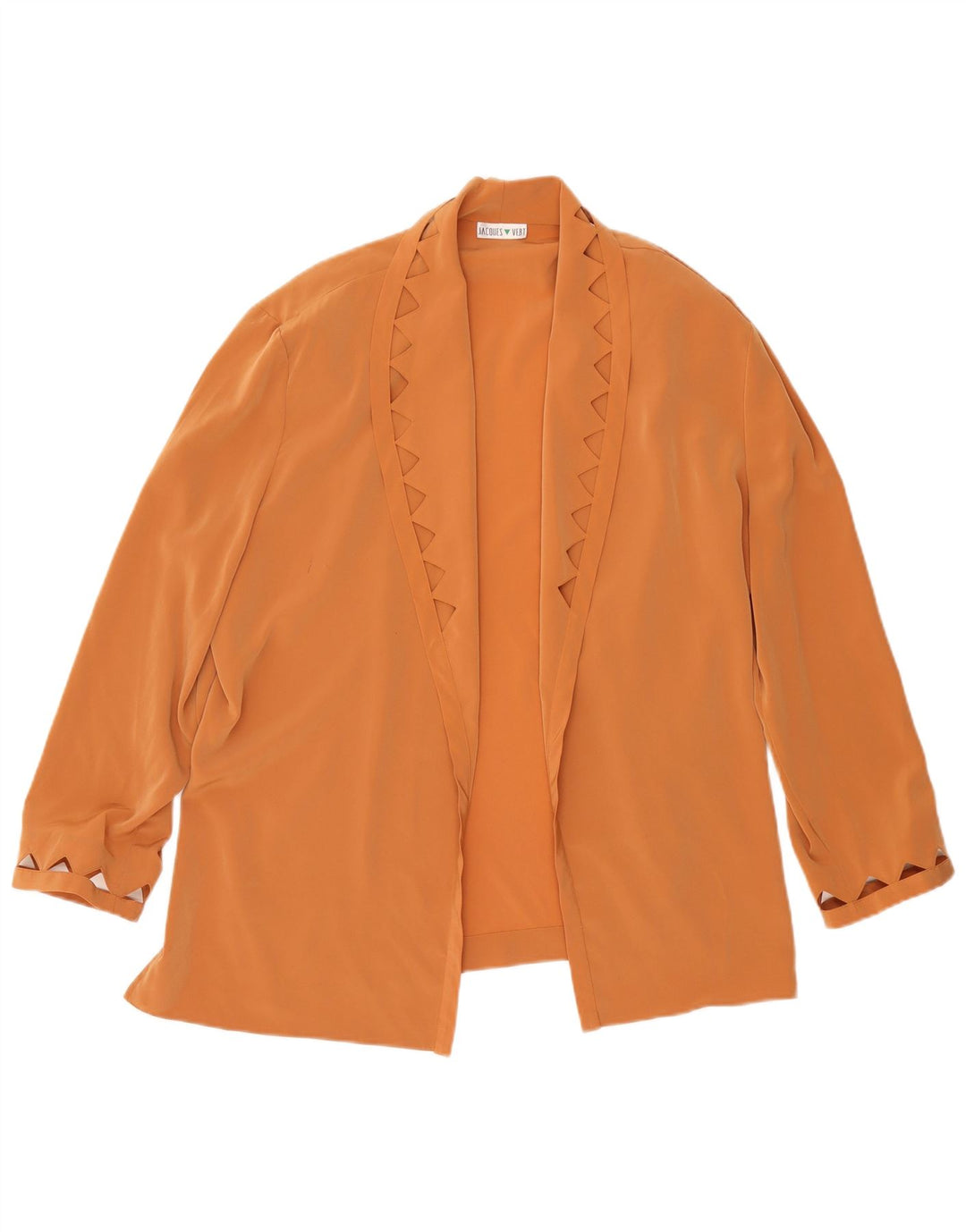 JACQUES VERT Cardigan surdimensionné pour femme UK 16 Large Orange Polyester
