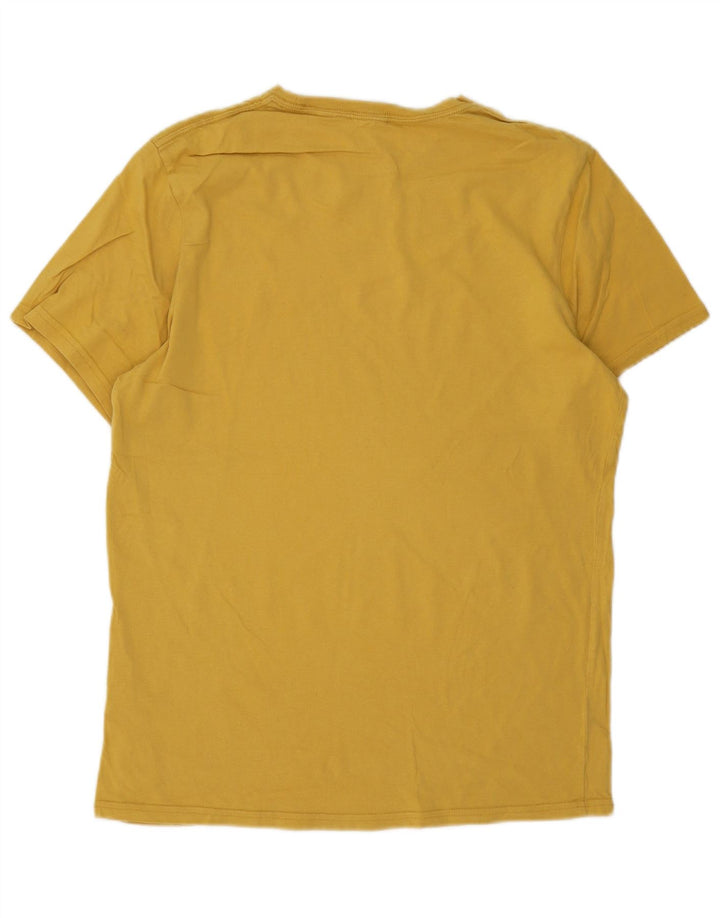 Jack Wills T-Shirt Coupe Classique Homme Jaune Moyen Coton