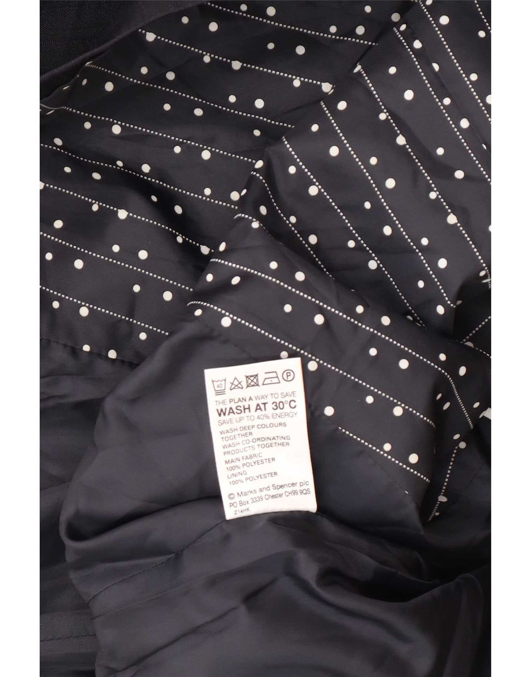 Marks & Spencer Veste blazer à 1 bouton pour femme UK 14 Bleu marine moyen