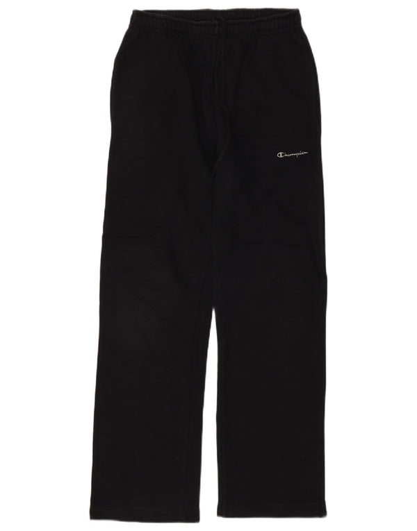 CHAMPION Womens Tracksuit Trousers UK 10 Small  Black Cotton