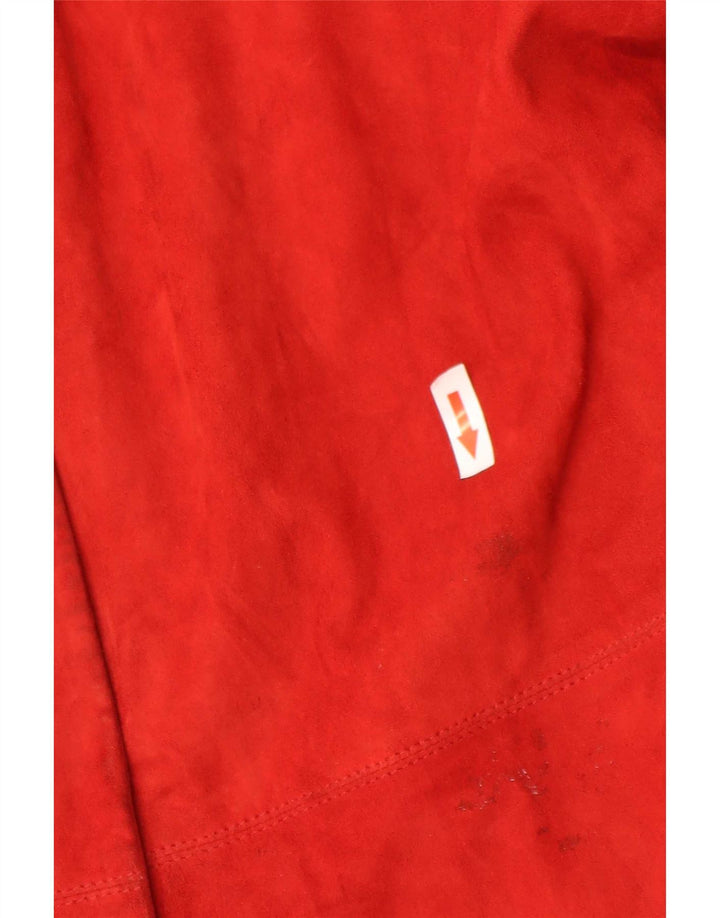 Conbipel Chemise En Daim Femme IT 44 Cuir Rouge Moyen
