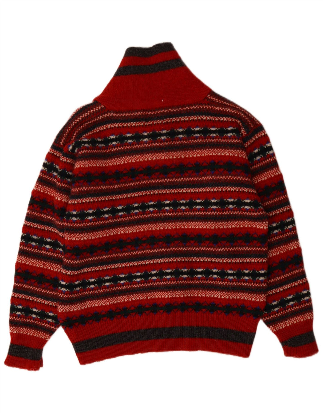 PRINCIPLES Pull à col châle pour femme UK 14 Rouge moyen Fair Isle