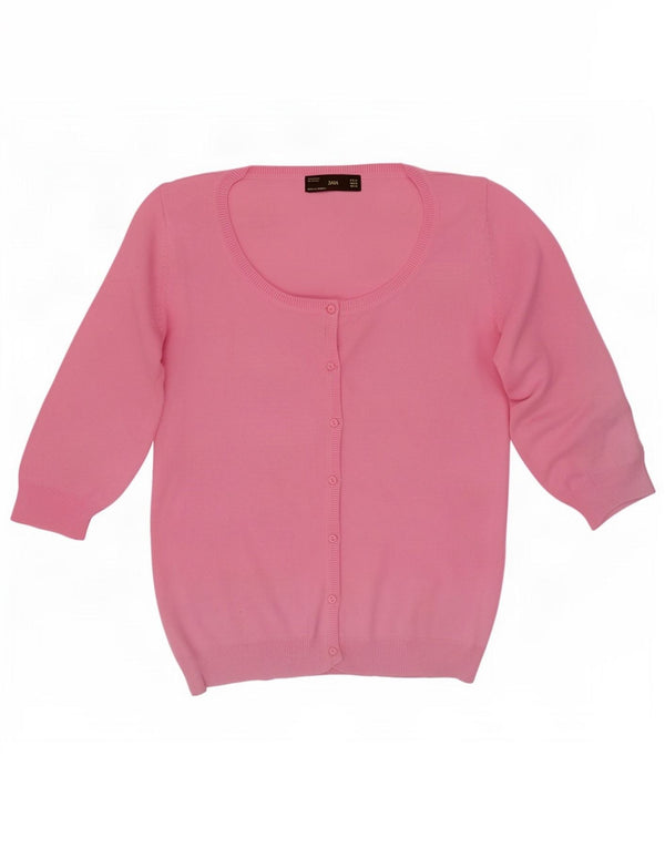 Zara Cardigan à manches courtes pour femme UK 18 XL Rose