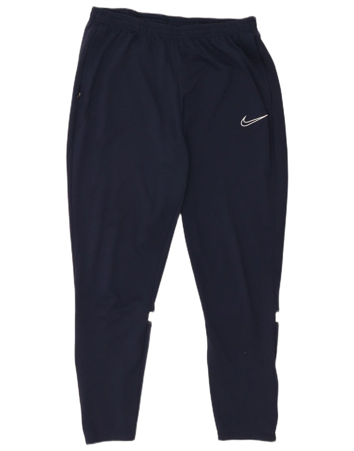 Pantalon de survêtement Nike Dri Fit pour hommes, grand, bleu marine, polyester