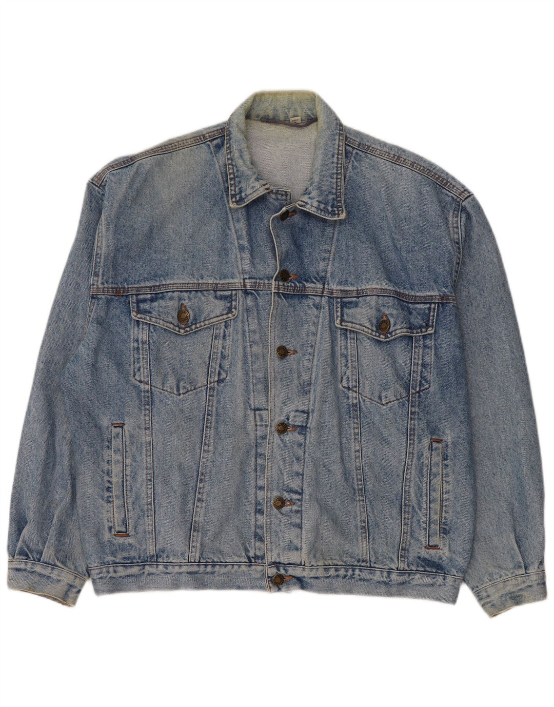 veste en denim homme vintage UK 38 coton bleu moyen