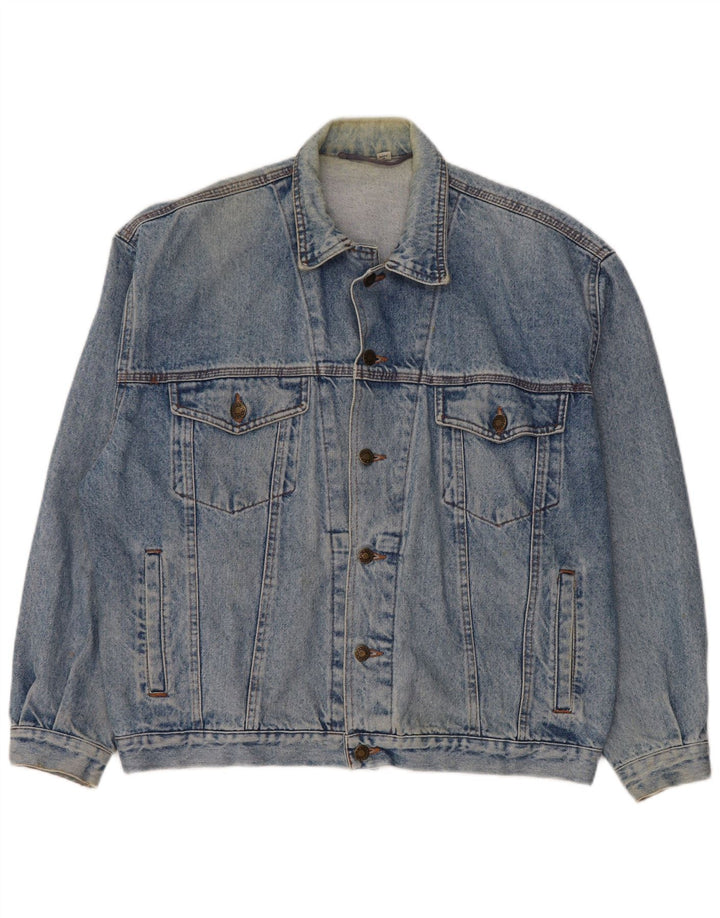 veste en denim homme vintage UK 38 coton bleu moyen