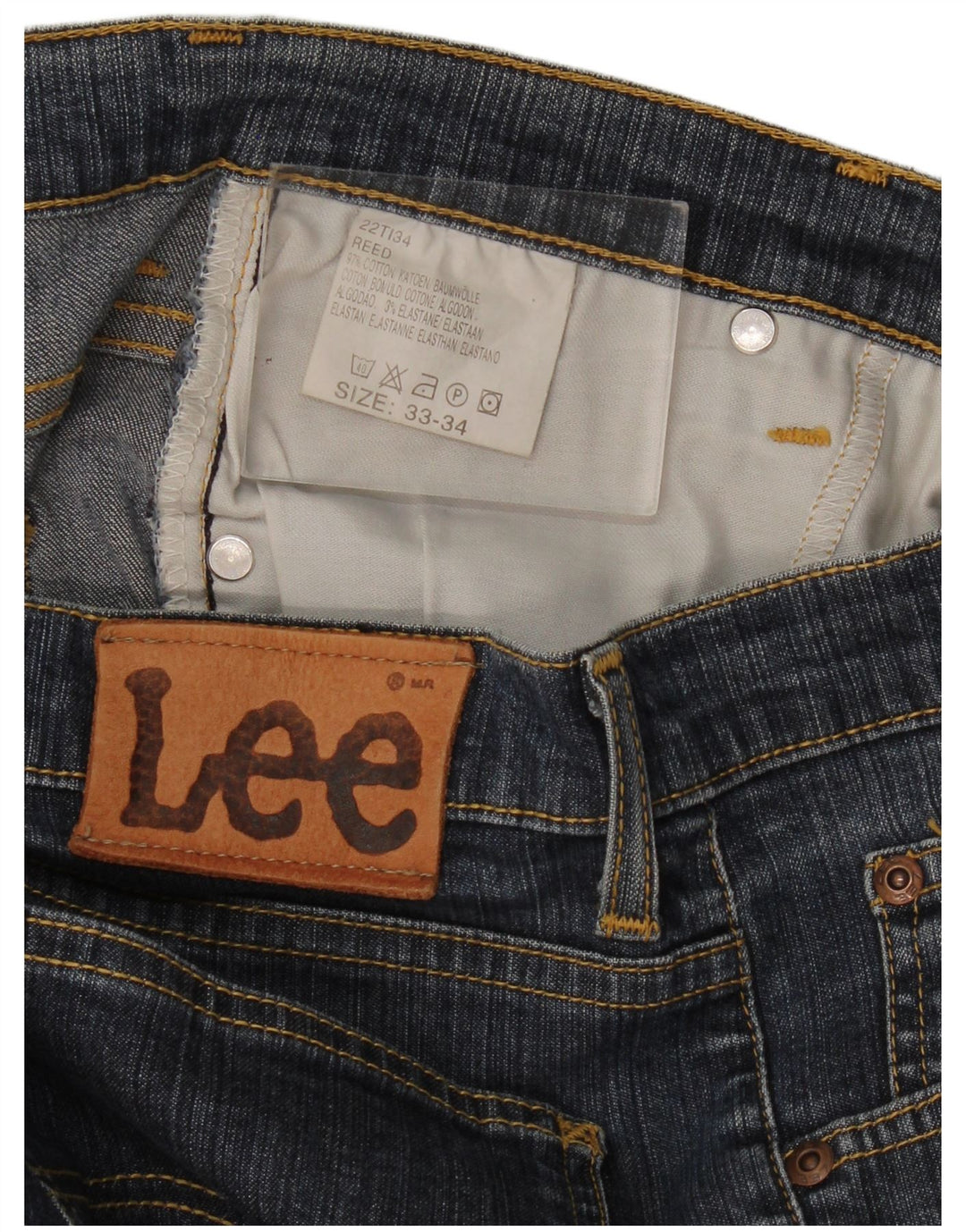 Lee Jean Bootcut Femme W33 L29 Bleu Marine Coton