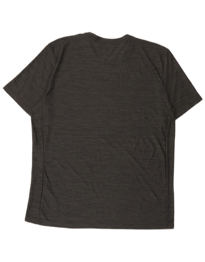 Nike Hommes Dri Fit T-Shirt Haut Large Gris Moucheté Polyester