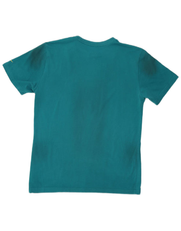 Nike Homme Dri Fit Graphic T-Shirt Top Turquoise Moyen