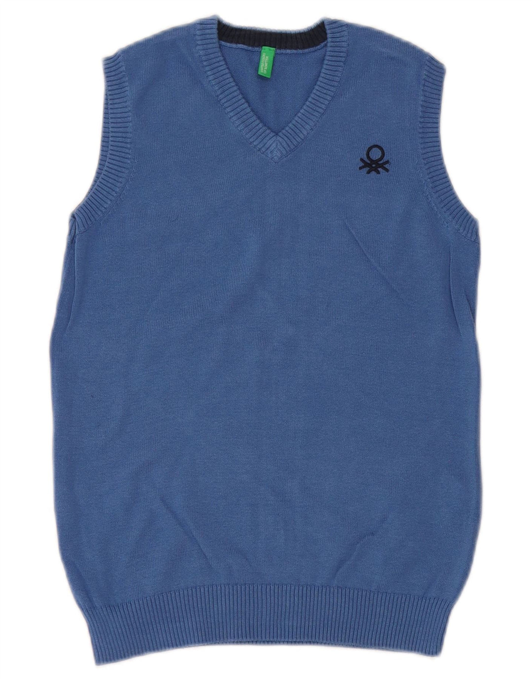 BENETTON Débardeur Garçon 8-9 Ans Grand Bleu Coton