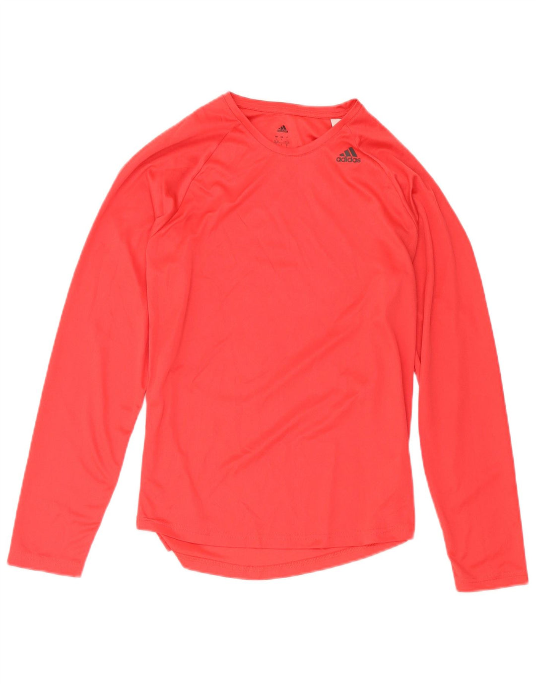 Adidas Climalite Top à manches longues pour femme UK 16/18 Large Rouge Polyester