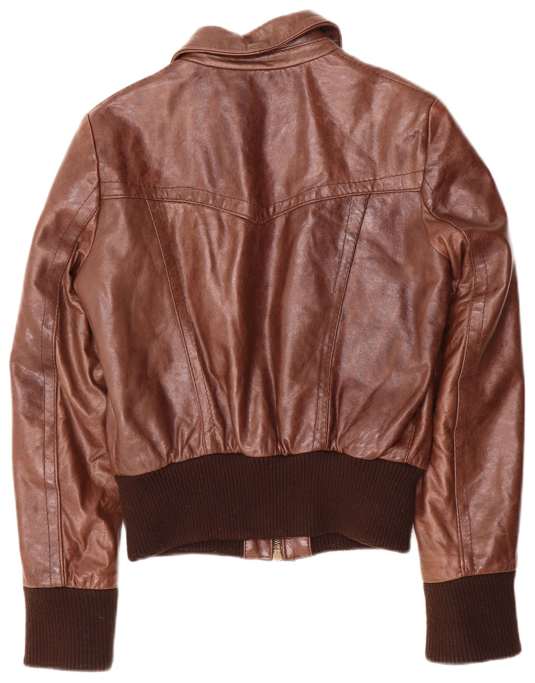 Conbipel Blouson Bomber En Cuir Femme IT 44 Marron Moyen