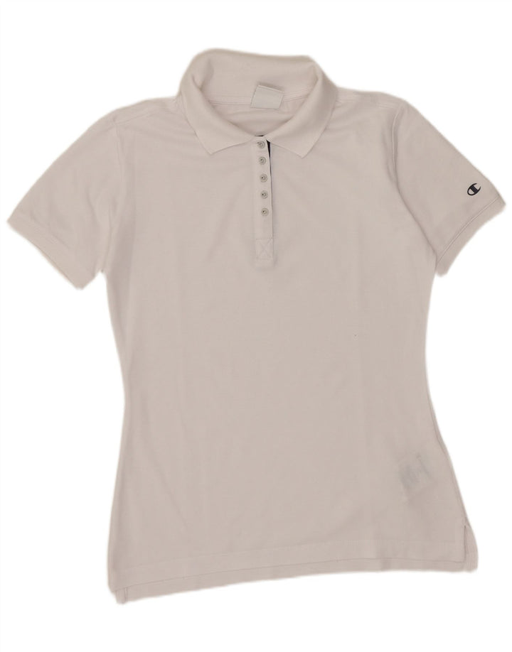 Champion Polo Femme UK 12 Coton Blanc Moyen
