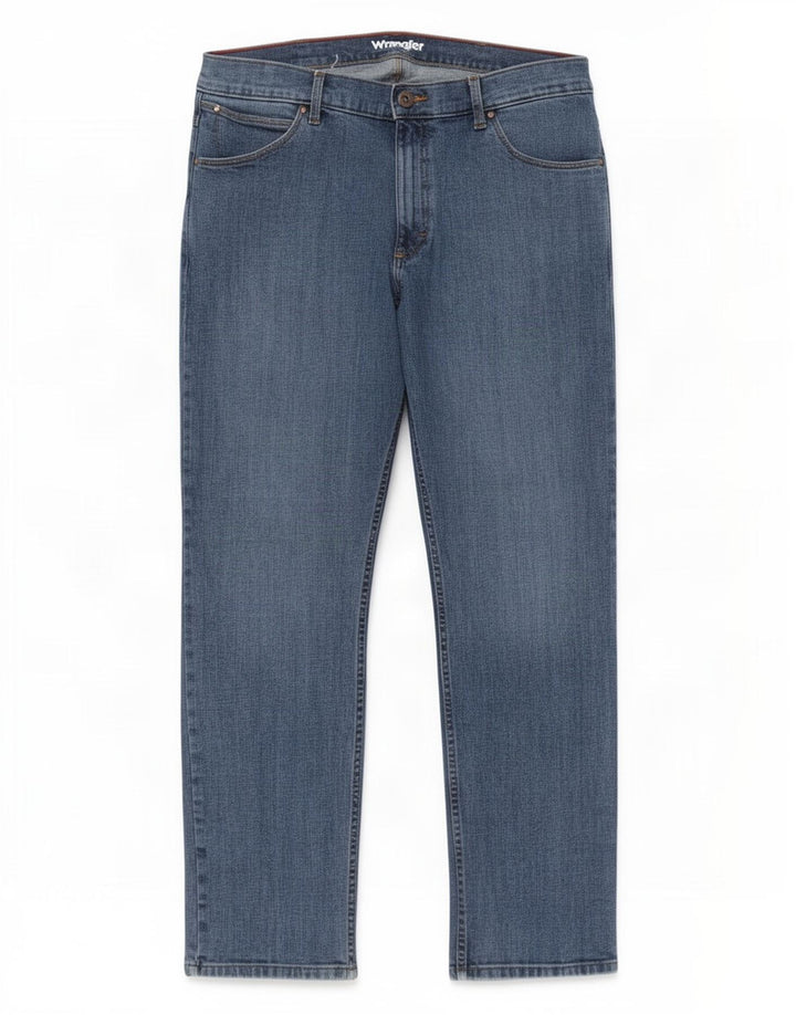 Wrangler Jean Slim Homme W36 L32 Bleu Coton