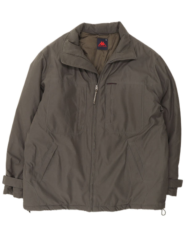 Kappa Veste coupe-vent pour homme UK 42 XL Kaki Polyamide