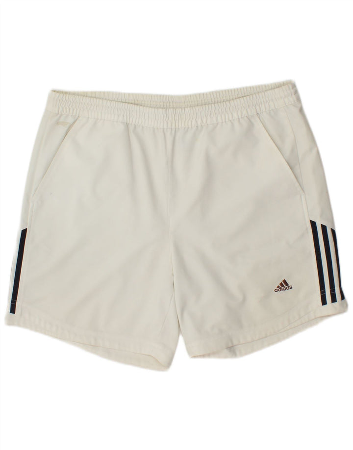 Adidas Short de sport pour homme XL Blanc Polyester