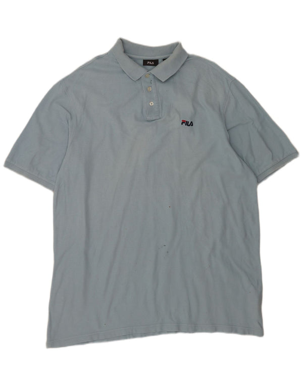 Fila Polo Homme 2XL Bleu Coton