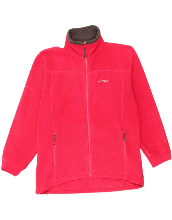 BERGHAUS Veste polaire surdimensionnée Polartec pour femme UK 14 Large Rose