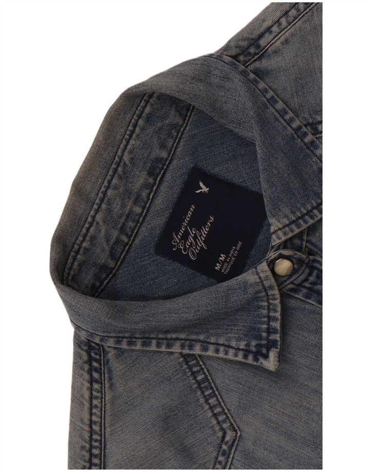 American Eagle Outfitters Chemise en jean pour femme UK 14 Bleu moyen