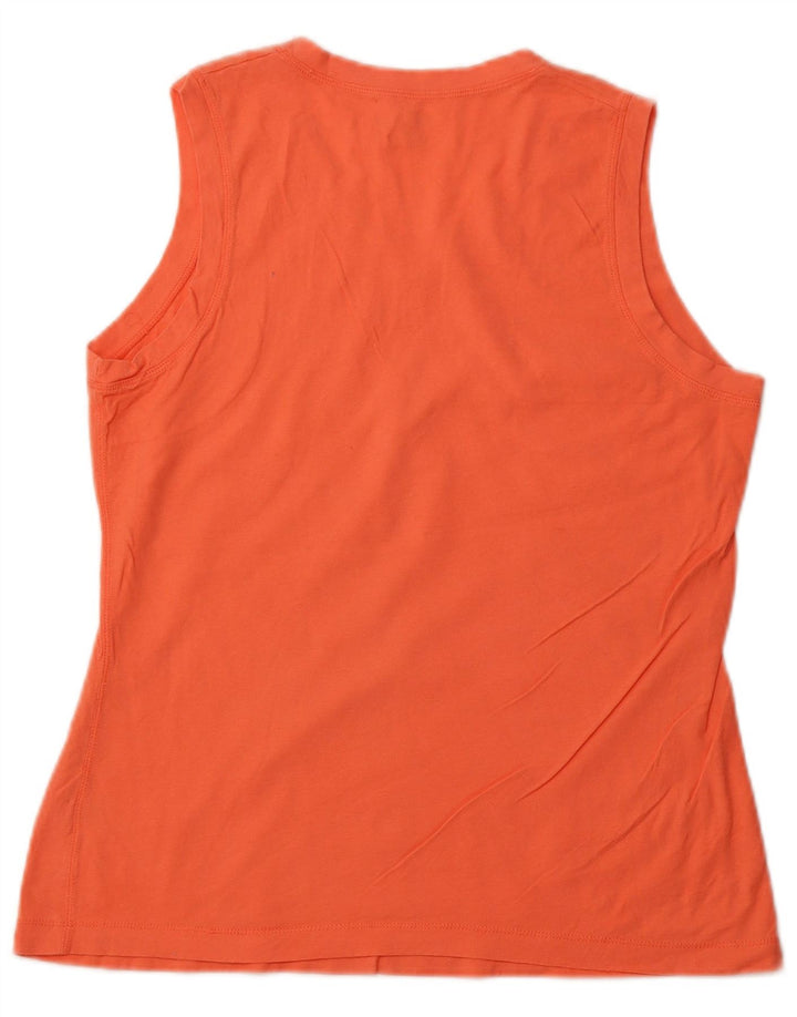 CHAMPION Débardeur Femme UK 14 Coton Orange Moyen