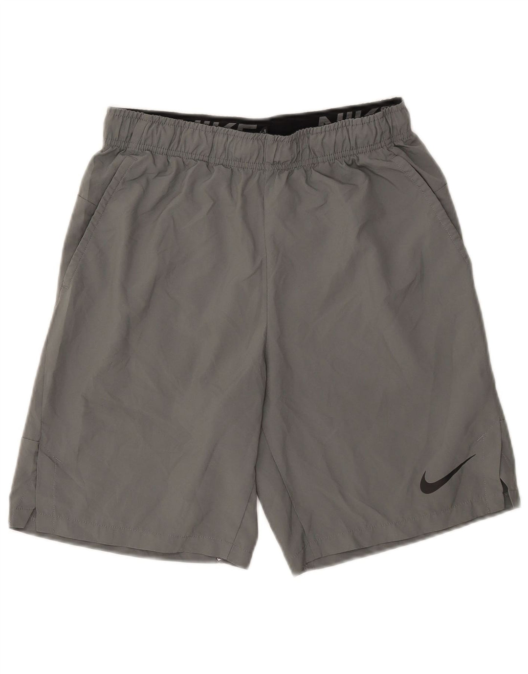 Nike Short de sport Dri Fit Standard Fit pour homme, petit, gris, polyester