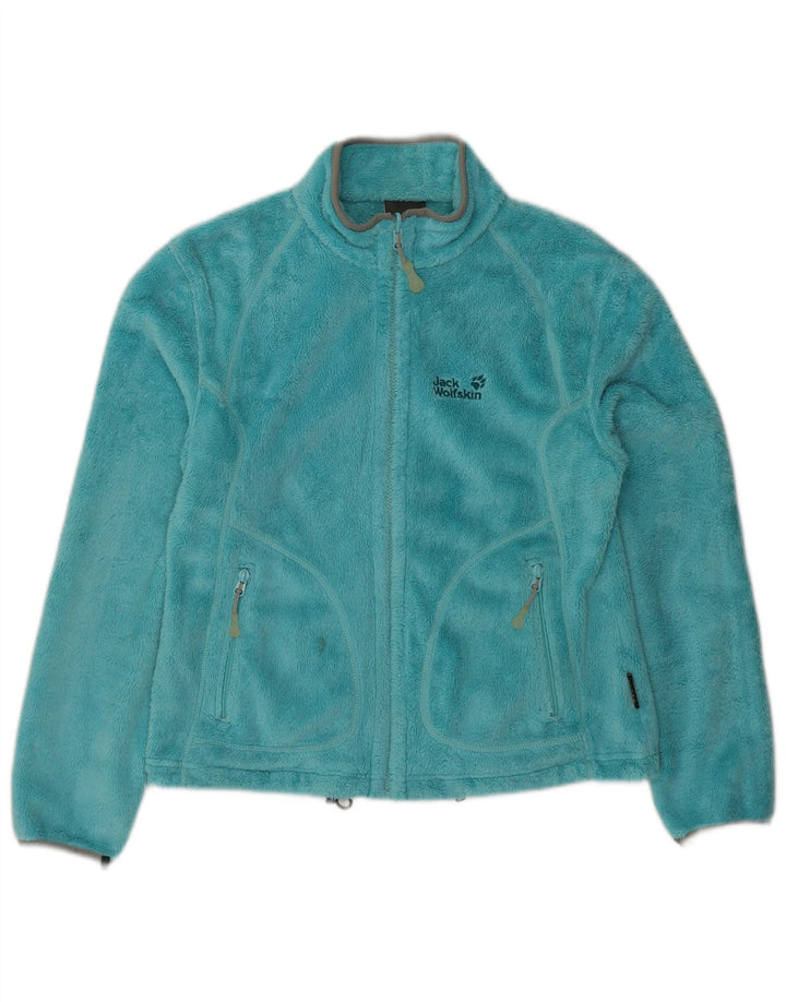 Jack Wolfskin Veste polaire pour femme UK 14 Bleu moyen Polyester
