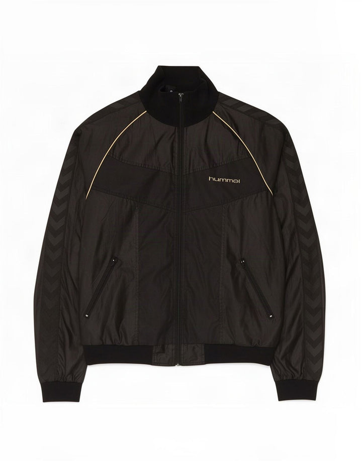 Hummel Veste de survêtement graphique pour homme Large Noir Polyester