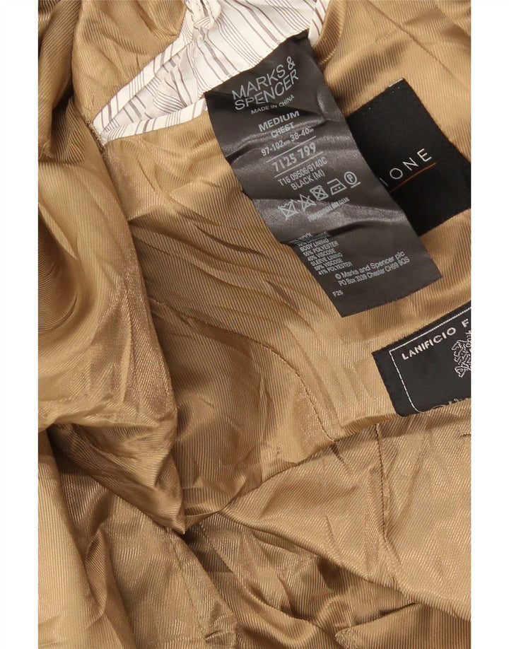 Marks & Spencer Manteau pour homme UK 38 Medium Noir Polyester