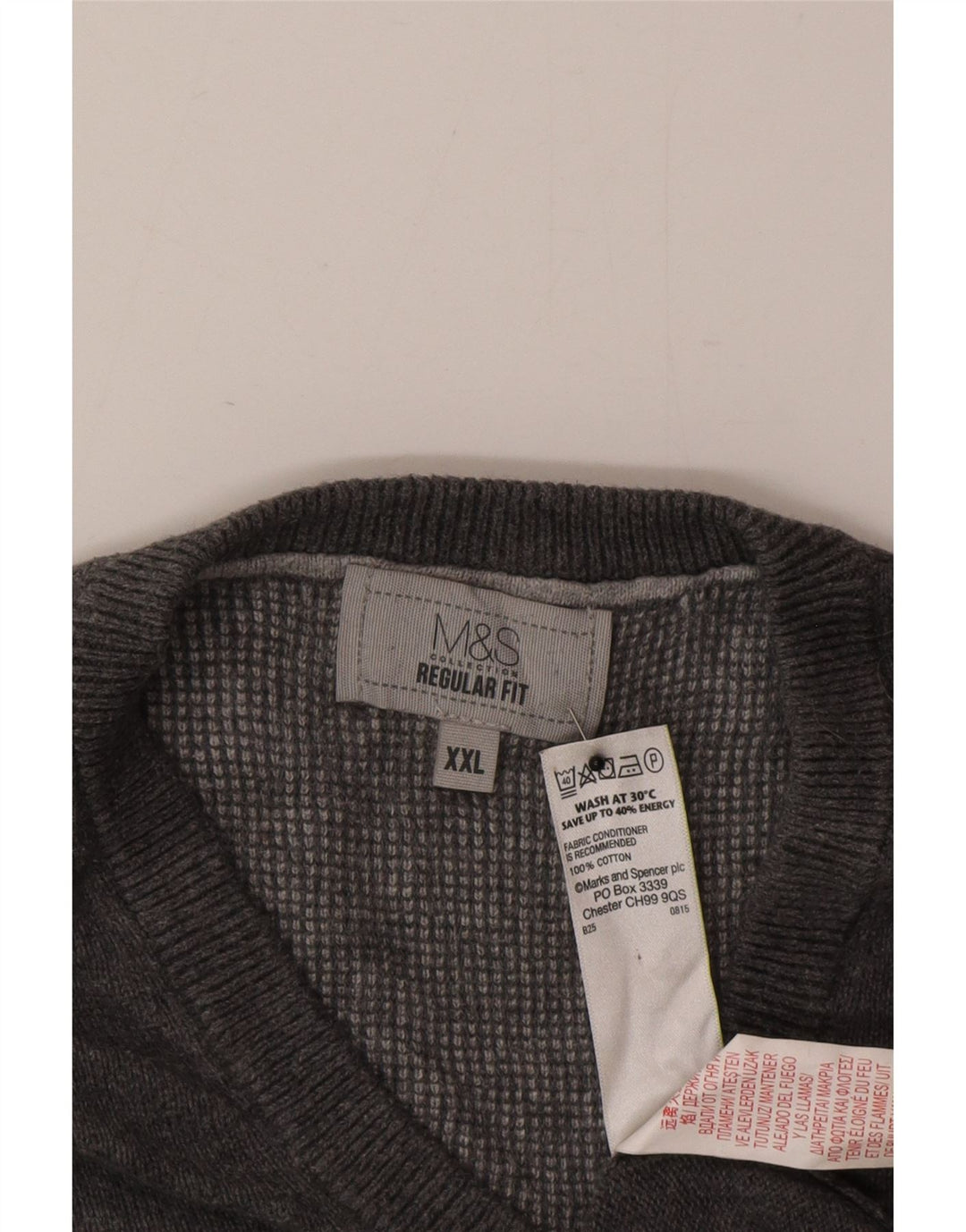 Marks & Spencer Débardeur coupe classique pour homme en coton gris 2XL