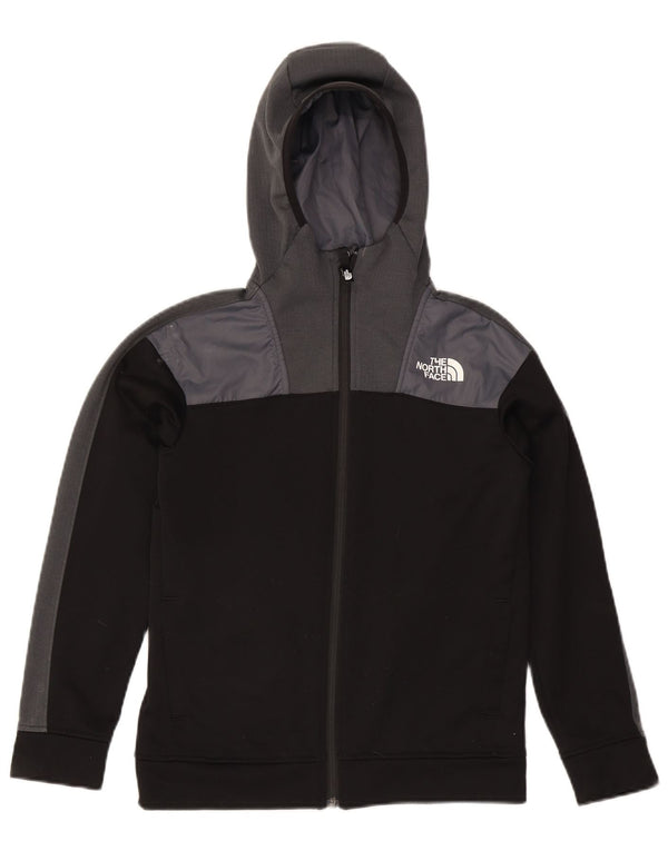 The North Face Pull à capuche zippé pour garçon 11-12 ans Grand Noir Colorblock