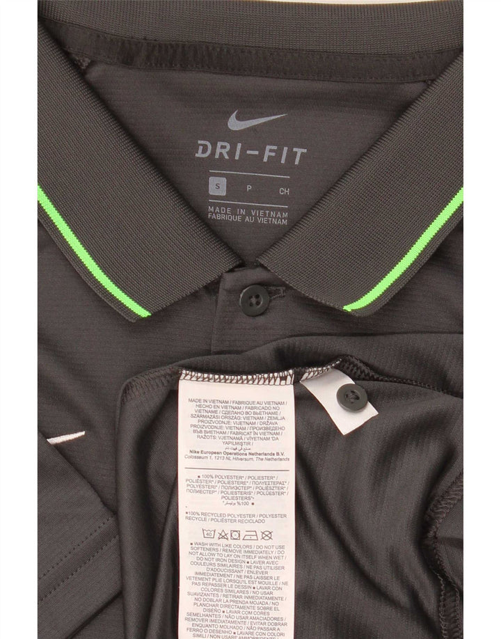 Nike Polo Dri Fit pour homme en polyester color block Taille S Gris