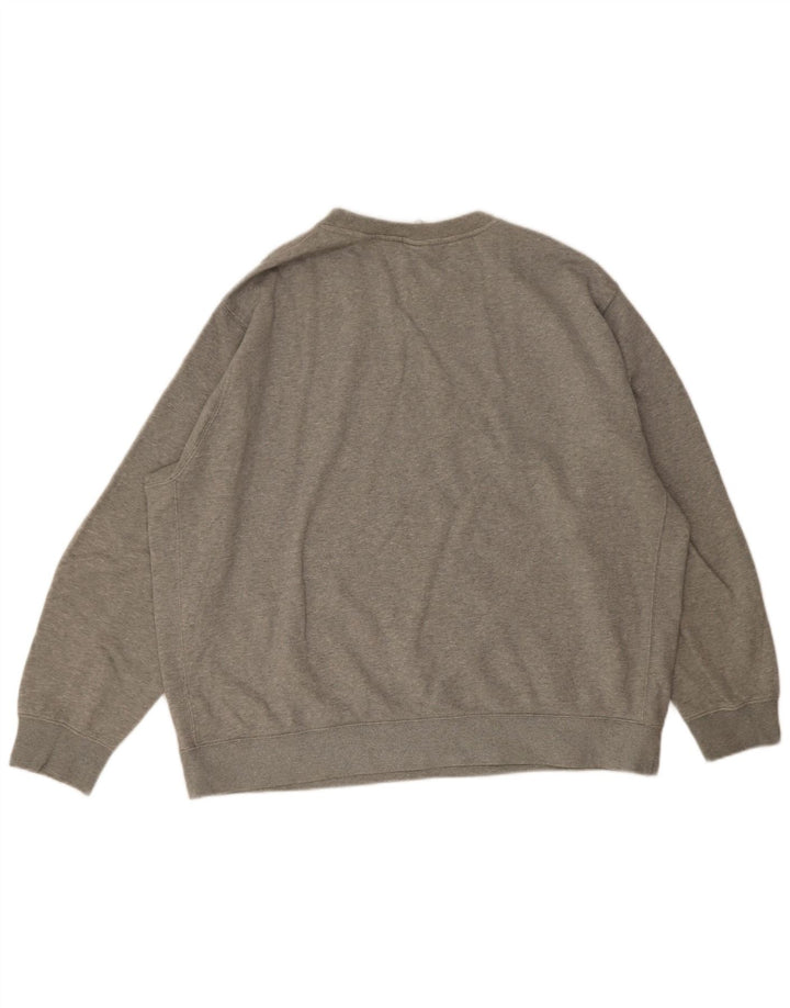 Nike Sweat-shirt pour homme en coton moucheté gris 2XL