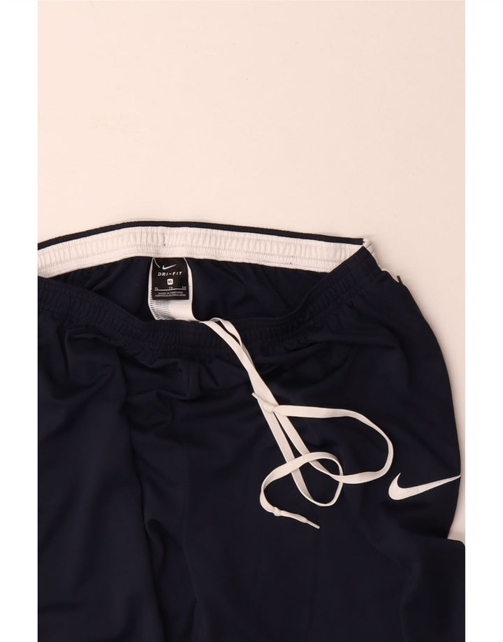 Nike Pantalon de survêtement Dri Fit pour homme XL Bleu marine Colorblock Polyester