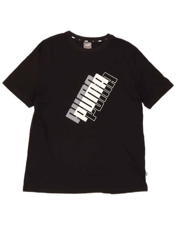 Puma T-shirt graphique pour hommes, grand, noir