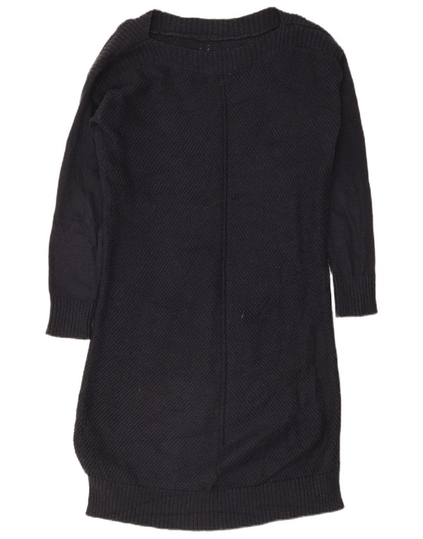 Fat Face Robe pull à manches longues pour femme UK 10 Petit Bleu marine Coton